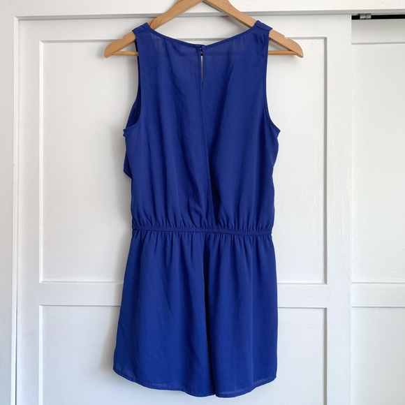 Love...Ady Sleeveless Tiered Royal Blue Romper - Picture 5 of 6